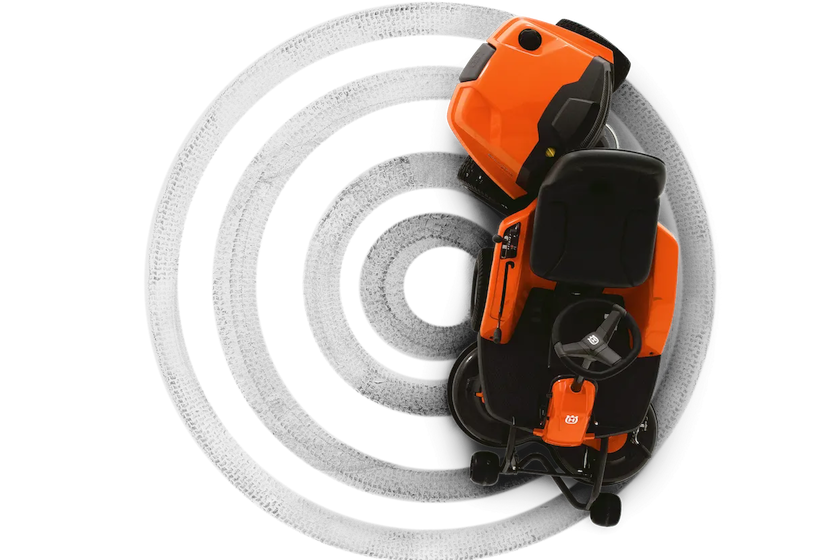 Trattorino tagliaerba Rider Husqvarna R 112C - piatto incluso